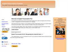Tablet Screenshot of englishpronunciationpod.com